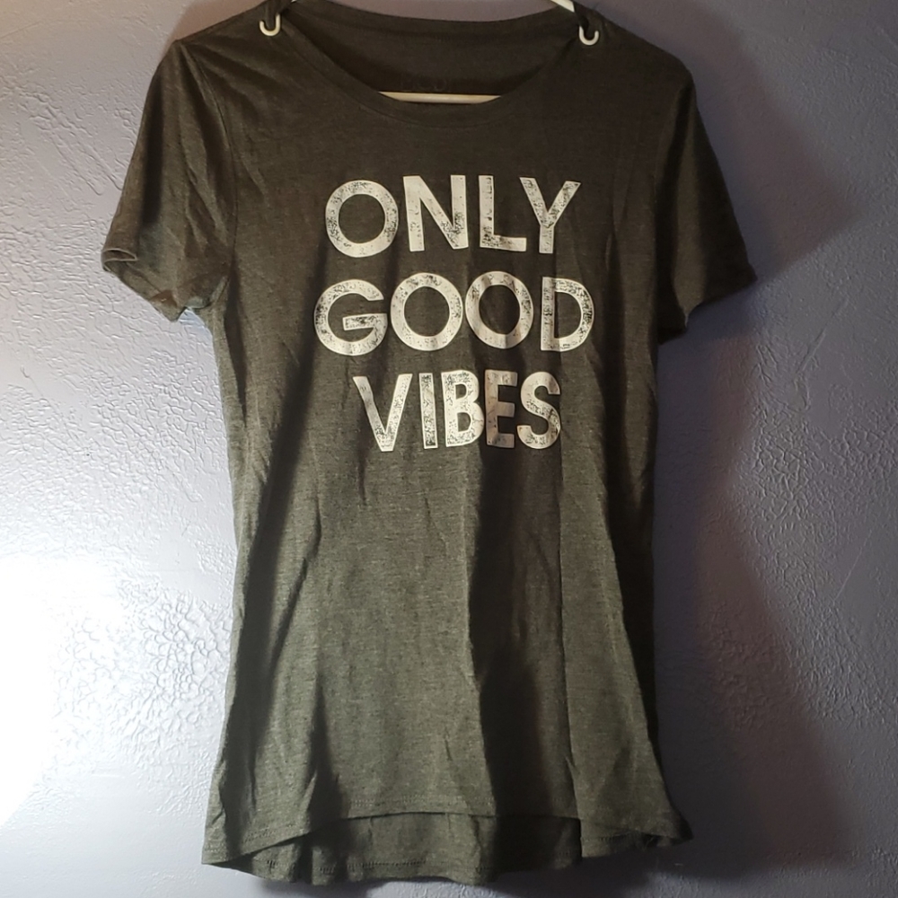 Modernlux, Lrg, grey good vibes tee